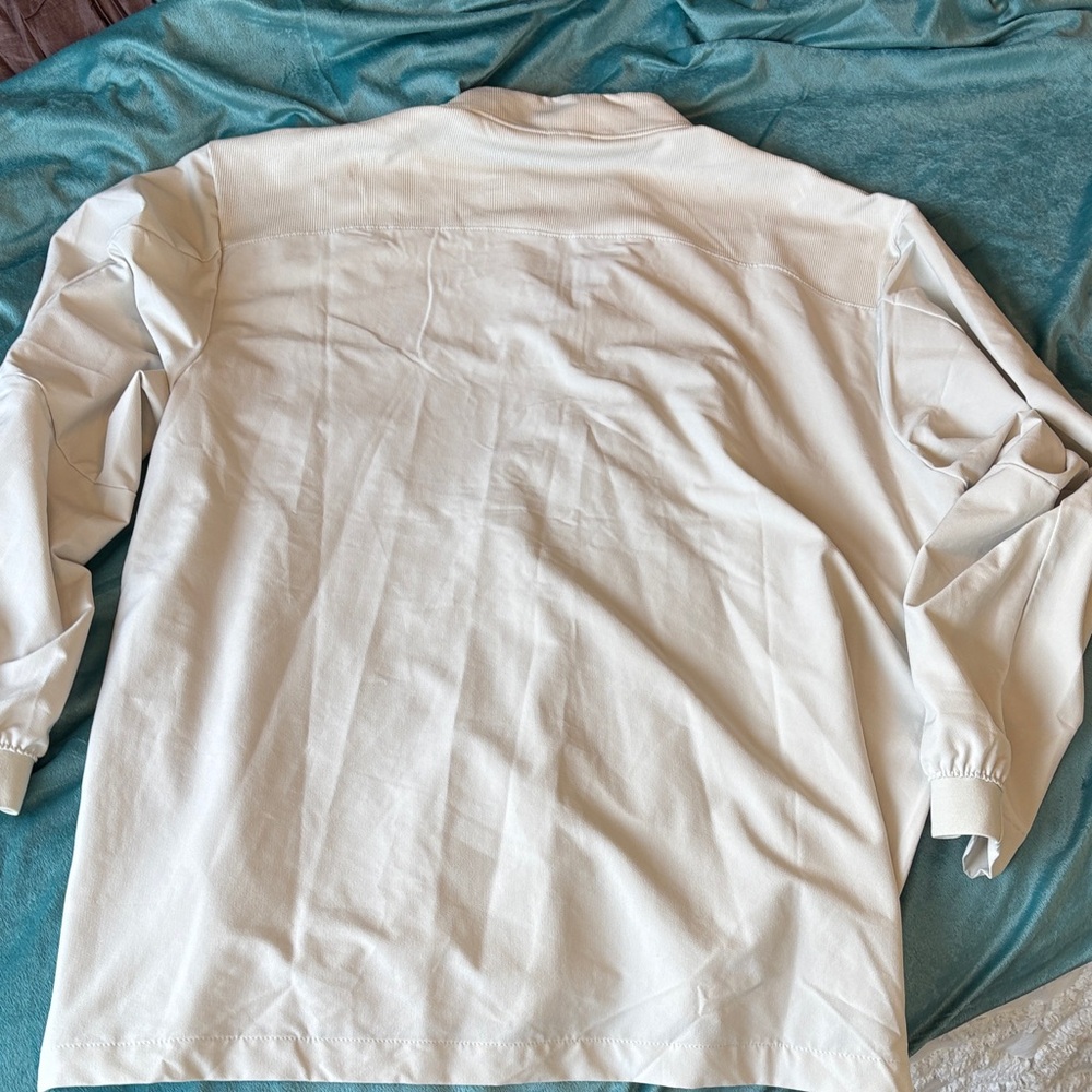 Nike Cream Quarter-Zip Golf Pullover - Picture 9 of 11